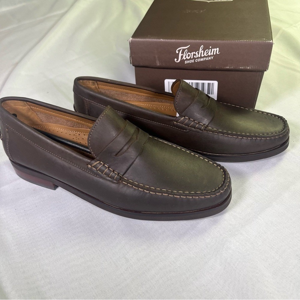 Florsheim Berkely Flex New Men's 9 D Dark Brown Loafers